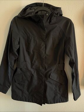 The North Face Women's Black Hooded Rain Coat